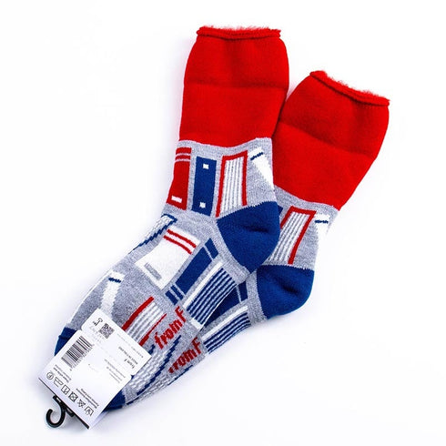 ソックス fromF モコモコソックス キリヤ/本棚 メルグレー サイズM 36-38 (22.5ー25cm)TV092MMGY